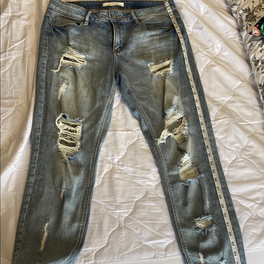 Distressed Blue Jeans for Women